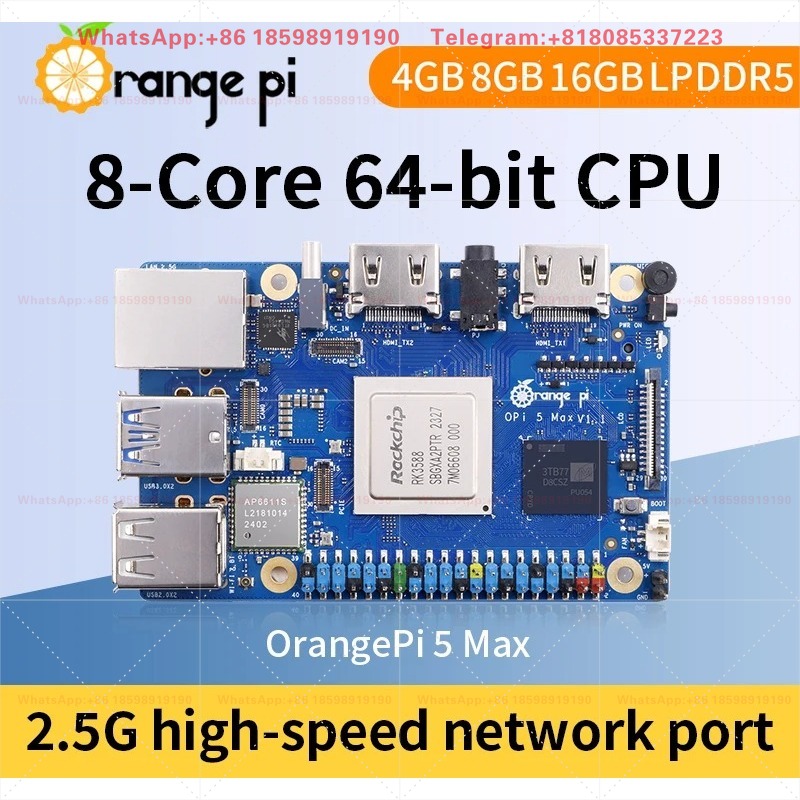 Orange Pi 5 Max 8GB / 16GB RAM - Orange Pi 5 Plus 16Gb recensie en prijs